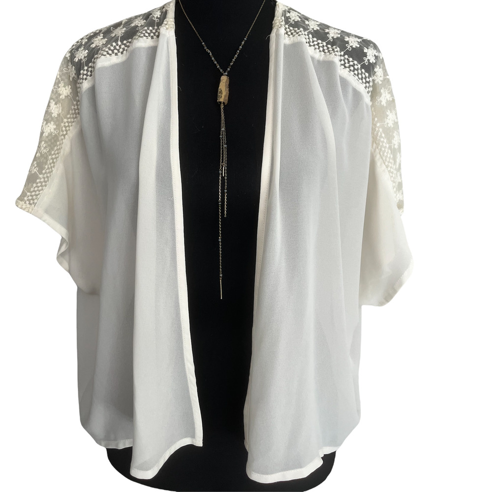 Kimono with Shoulder Detail, One Size Fits All